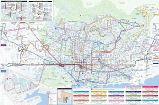 Map of Barcelona Nitbus night bus network